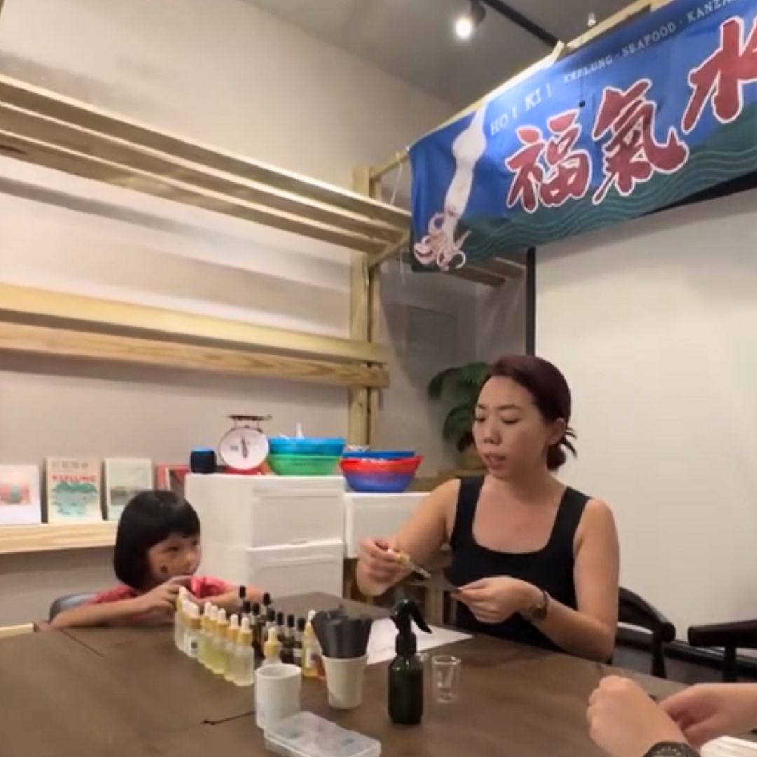 2024 | 12月 | 親子調香 | 基隆 聖誕柑橘香 × 一點巧克力的甜蜜香
