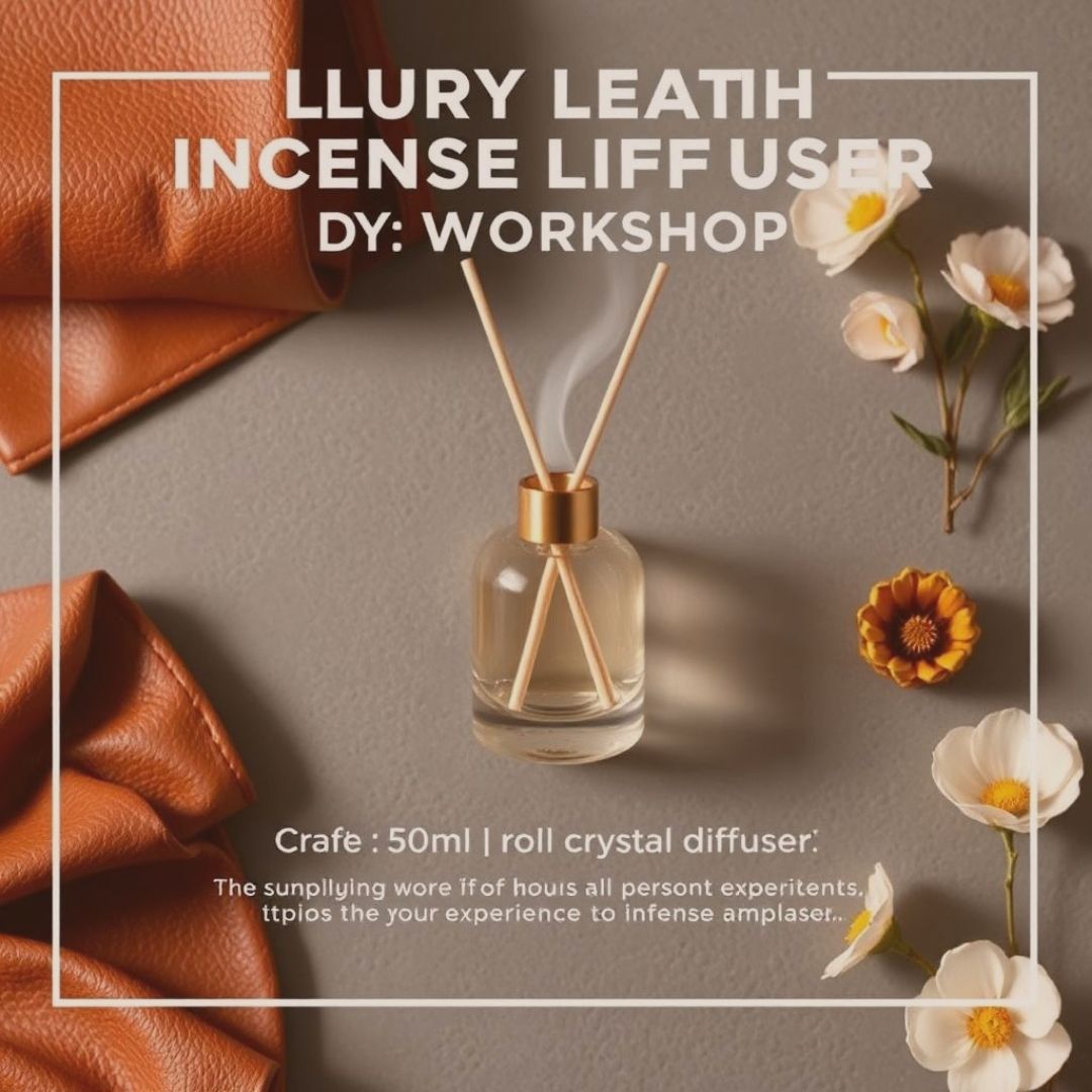 2025 | 4月| 大人感的皮革焚香調 | 50ml 水晶空間擴香瓶
