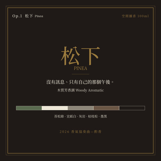 Op.1 松下 空間擴香 100ml｜名片卡
