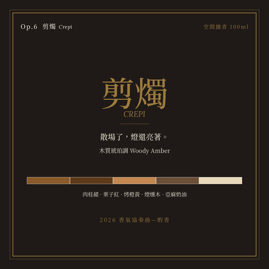 Op.6 剪燭 空間擴香 100ml｜名片卡