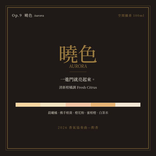 Op.9 曉色 空間擴香 100ml｜名片卡